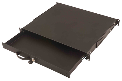 DIGITUS Abschließbare Schublade für 482,6 mm (19") Netzwerk- und Serverschränke, 1HE