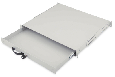 DIGITUS Abschließbare Schublade für 482,6 mm (19") Netzwerk- und Serverschränke, 1HE