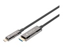 DIGITUS AOC - Adapterkabel - USB-C männlich zu HDMI männlich - 15 m - aktiv, HAOC-Kabel (Hybrid Active Optical Cable)