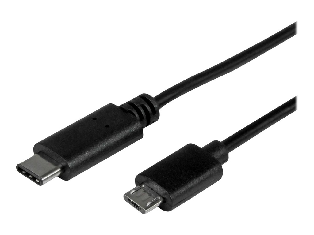 StarTech.com 0.5m USB-C Micro-B Kabel - USB 2.0 - USB-C zu Micro USB Ladekabel - USB 2.0 Typ C zu Micro B Kabel - Thunderbolt 3 kompatibel - USB-Kabel - 24 pin USB-C (M)