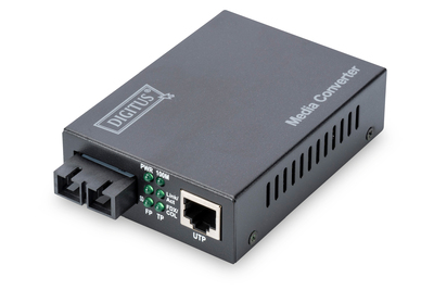DIGITUS Fast Ethernet Medienkonverter, RJ45 / SC
