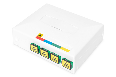 DIGITUS FTTH Gehäuse mit 4 x SC SX Kupplung