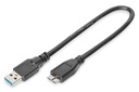 DIGITUS USB-A  Micro-B Anschlusskabel, 0,25m