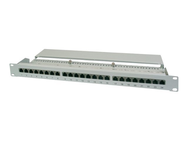 DIGITUS Professional DN-91616S - Patch Panel - CAT 6 - RJ-45 X 16 - Grau - 1U - 48.3 cm (19")