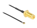 Delock Antennenkabel - MHF 4L LK (S) zu RP-SMA (R)