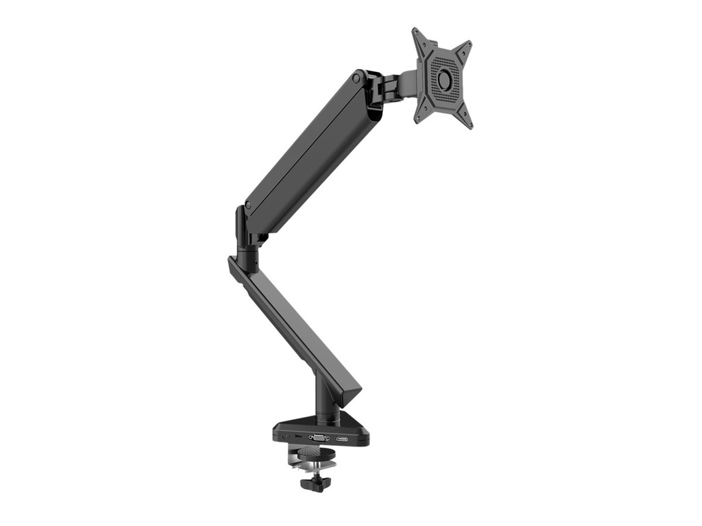 DIGITUS DA-90405 - Befestigungskit (Gelenkarm, Gasfeder, Docking Station, Klammerbasis) - für Monitor - Stahl, Aluminium, Kunststoff - Schwarz - Bildschirmgröße: 38.1-76.2 cm (15"-30")