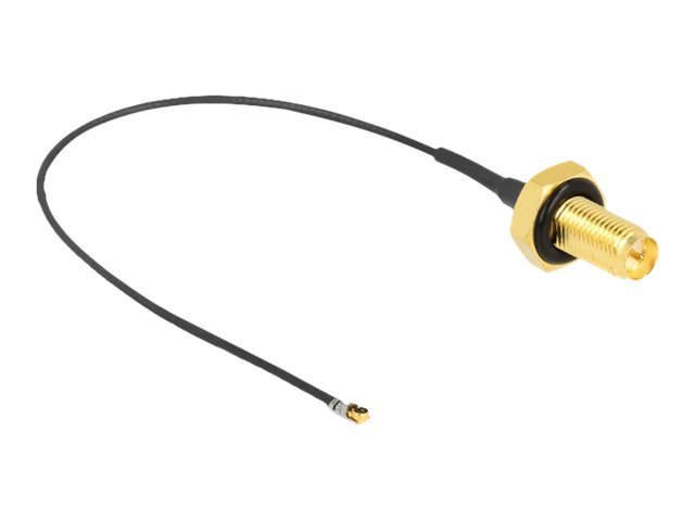 Delock Antennenkabel - RP-SMA (W) Bulkhead zu MHF 4L LK (M)