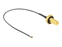 Delock Antennenkabel - RP-SMA (W) Bulkhead zu MHF 4L LK (M)