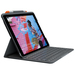 Logitech Slim Folio - QWERTY - Russisch - Apple - iPad (7th generation) A2200 - A2197 - A2198 - Graphit - Kabellos