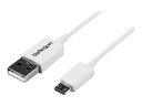 StarTech.com 2m USB 2.0 A auf Micro USB B Kabel - USB A / Micro B Datenkabel / Anschlusskabel - Weiß - USB-Kabel - Micro-USB Typ B (M)