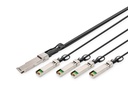 DIGITUS 40G QSFP+ to 4XSFP+ Direct Attach Kabel 3m