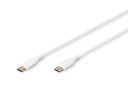 DIGITUS USB-C Silikon Anschlusskabel, 1m, weiß