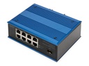 DIGITUS Switch - industriell - unmanaged - 8 x 10/100/1000 + 1 x Gigabit SFP (Uplink)