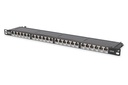 DIGITUS CAT 6, Klasse E High Density Patch Panel, geschirmt, schwarz