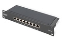 DIGITUS CAT 6, Klasse E Patch Panel, geschirmt, schwarz