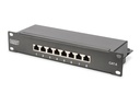 DIGITUS CAT 6, Klasse E Patch Panel, geschirmt, schwarz