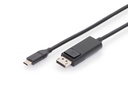 DIGITUS USB Typ-C Gen 2 Adapter- / Konverterkabel, Typ-C auf DP
