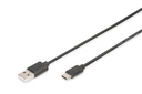 DIGITUS USB Typ-C Anschlusskabel, Typ-C - A