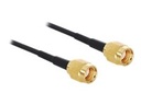 Delock Adapter RP-SMA Plug > RP-SMA Plug - Antennenkabel - RP-SMA (M)