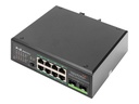 DIGITUS DN-651110 - Switch - unmanaged - 8 x 10/100/1000 (PoE+)
