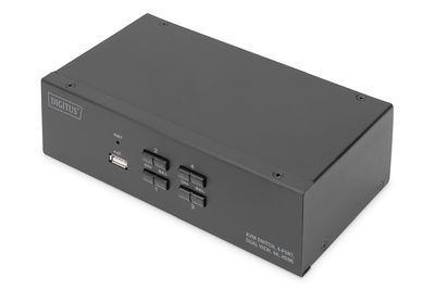 [DS-12883] DIGITUS KVM-Switch, 4-Port, Dual-Display, 4K, HDMI®