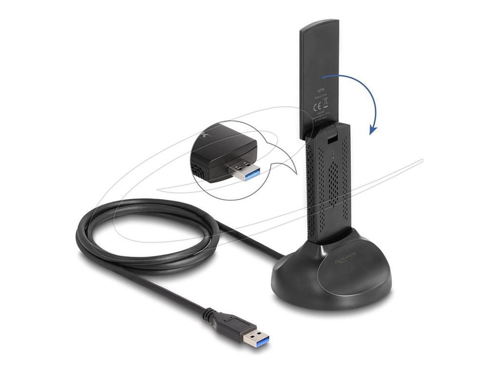 Delock Netzwerkadapter - USB 3.0 - Wi-Fi 6E