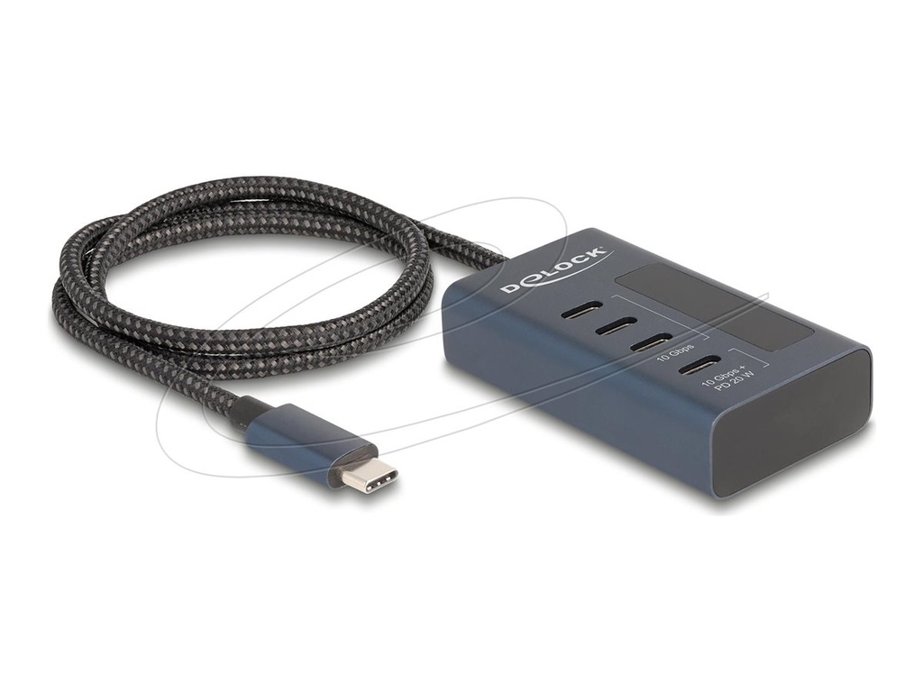[64189] Delock Hub - 10 Gbps, davon 3 x Datenport +
