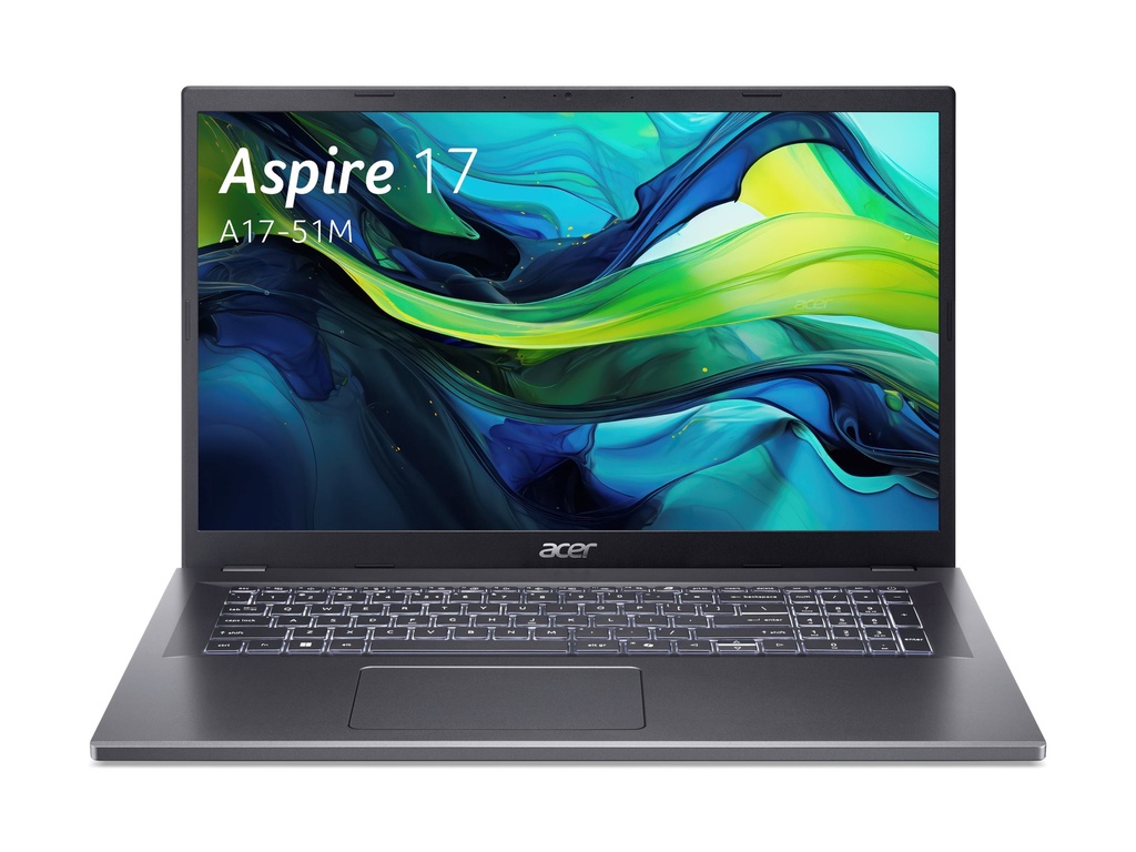 Acer Aspire 17 A17-51M - Intel Core 7 150U / 1.8 GHz - ESHELL - Intel Graphics - 16 GB RAM - 1.024 TB SSD NVMe - 43.9 cm (17.3")
