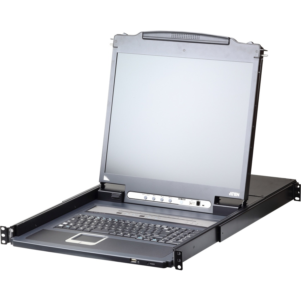 ATEN Slideaway CL5708IM - KVM-Konsole mit KVM-Switch - 8 Anschlüsse
