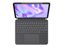 Logitech Combo Touch - Tastatur und Foliohülle - mit Trackpad - hinterleuchtet - Apple Smart connector - QWERTY - US International - Graphite - für Apple 13-inch iPad Pro (M4)