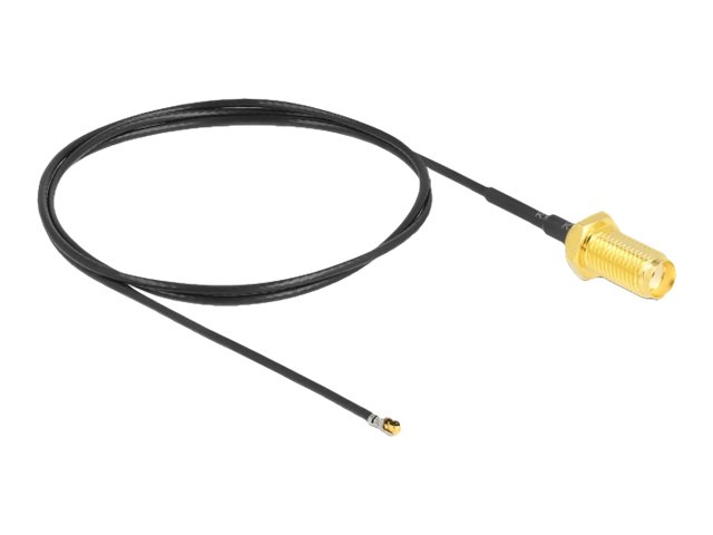Delock Antennenkabel - SMA (W) Bulkhead zu MHF 4L LK (M)
