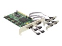 Delock PCI Card 6x Serial - Serieller Adapter