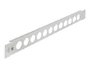Delock Patchpanel (Blindblech) - D-Typ, werkzeugfrei - Rack montierbar - Grau - 1U - 48.3 cm (19")