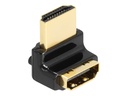 Delock Highspeed - HDMI-Adapter - HDMI männlich zu HDMI weiblich gewinkelt - 2.2 m - Schwarz - unterstützt 4K 144 Hz (3840 x 2160)