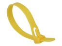 Delock Kabelbinder - 15 cm - Gelb (Packung