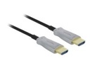 Delock HDMI-Kabel - HDMI männlich zu HDMI männlich - 50 m - Glasfaser - Schwarz - 4K Unterstützung, Active Optical Cable (AOC)