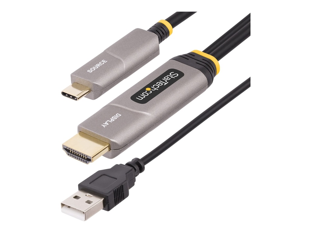 StarTech.com 9,15m USB-C zu HDMI 2.0 Aktives optisches Kabel, 4K 60Hz - HDMI-Kabel - 24 pin USB-C männlich zu HDMI, USB (nur Strom)
