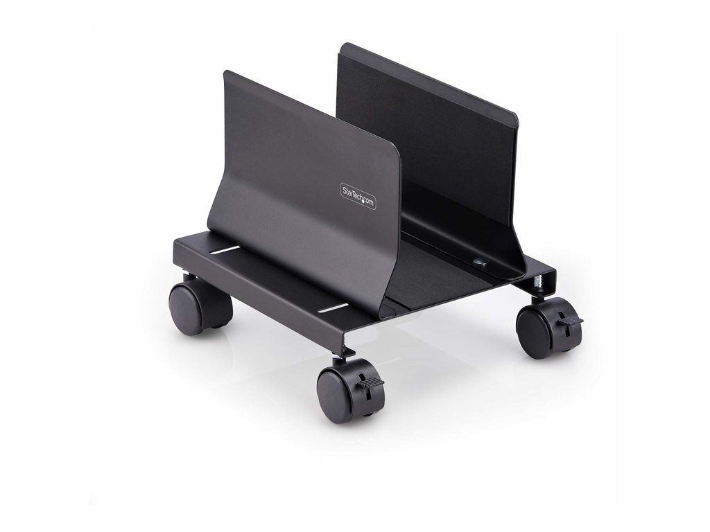StarTech.com Computer Tower Cart Rolling CPU Caddy w/ Wheels, Adjustable