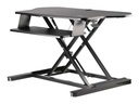 StarTech.com Startech Eck-Sitz-Steh-Schreibtischaufsatz mit Tastaturablage - große Arbeitsfläche (89 x 53cm)