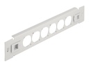 Delock Patchpanel (Blindblech) - D-Typ - Rack montierbar - Grau - 1U - 25.4 cm (10")
