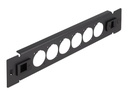 Delock Patchpanel (Blindblech) - D-Typ, werkzeugfrei - Rack montierbar - Schwarz - 1U - 25.4 cm (10")