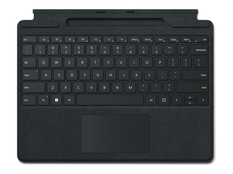 Microsoft Surface Pro Keyboard - Tastatur - mit Beschleunigungsmesser, Touchpad, Surface Slim Pen 2 Ablage- und Ladeschale