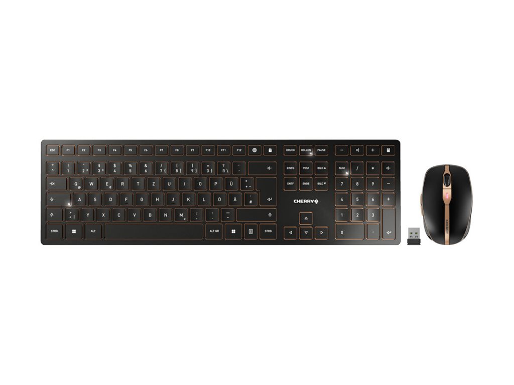 Cherry DW 9100 SLIM - Tastatur-und-Maus-Set - kabellos