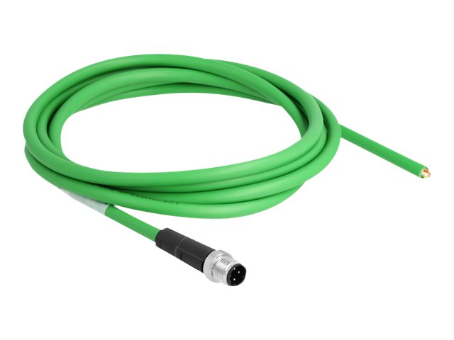 Delock Patch-Kabel - 4-polig M12-D (M) zu ohne