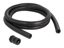 Delock Wellrohr - 21.2 mm - 2 m - Schwarz