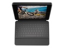 Logitech Rugged Folio - Tastatur und Foliohülle - Apple Smart connector - QWERTY - Spanisch - für Apple 10.2-inch iPad (7. Generation, 8. Generation, 9. Generation)