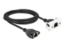 Delock Netzwerkkabel - RJ-45 (W) mit Muttern zu RJ-45 (W)