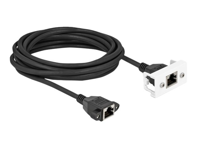 Delock Netzwerkkabel - RJ-45 (W) mit Muttern zu RJ-45 (W)