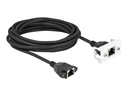 Delock Netzwerkkabel - RJ-45 (W) mit Muttern zu RJ-45 (W)