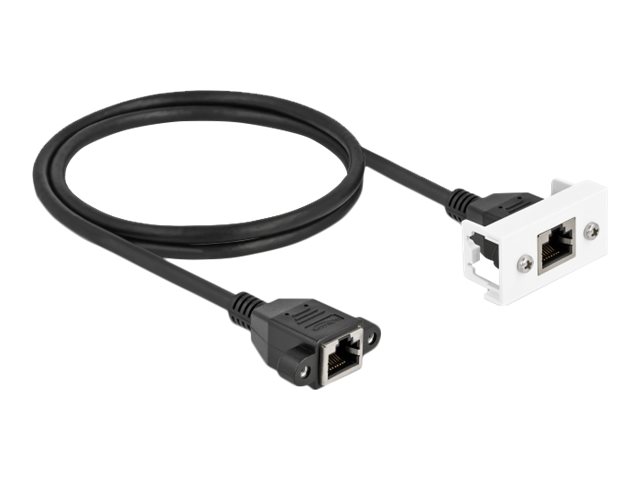 Delock Netzwerkkabel - RJ-45 (W) mit Muttern zu RJ-45 (W)